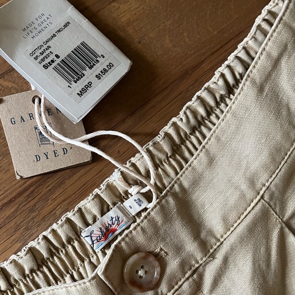 Faherty cotton canvas pleated trousers - Picture 8 of 11
